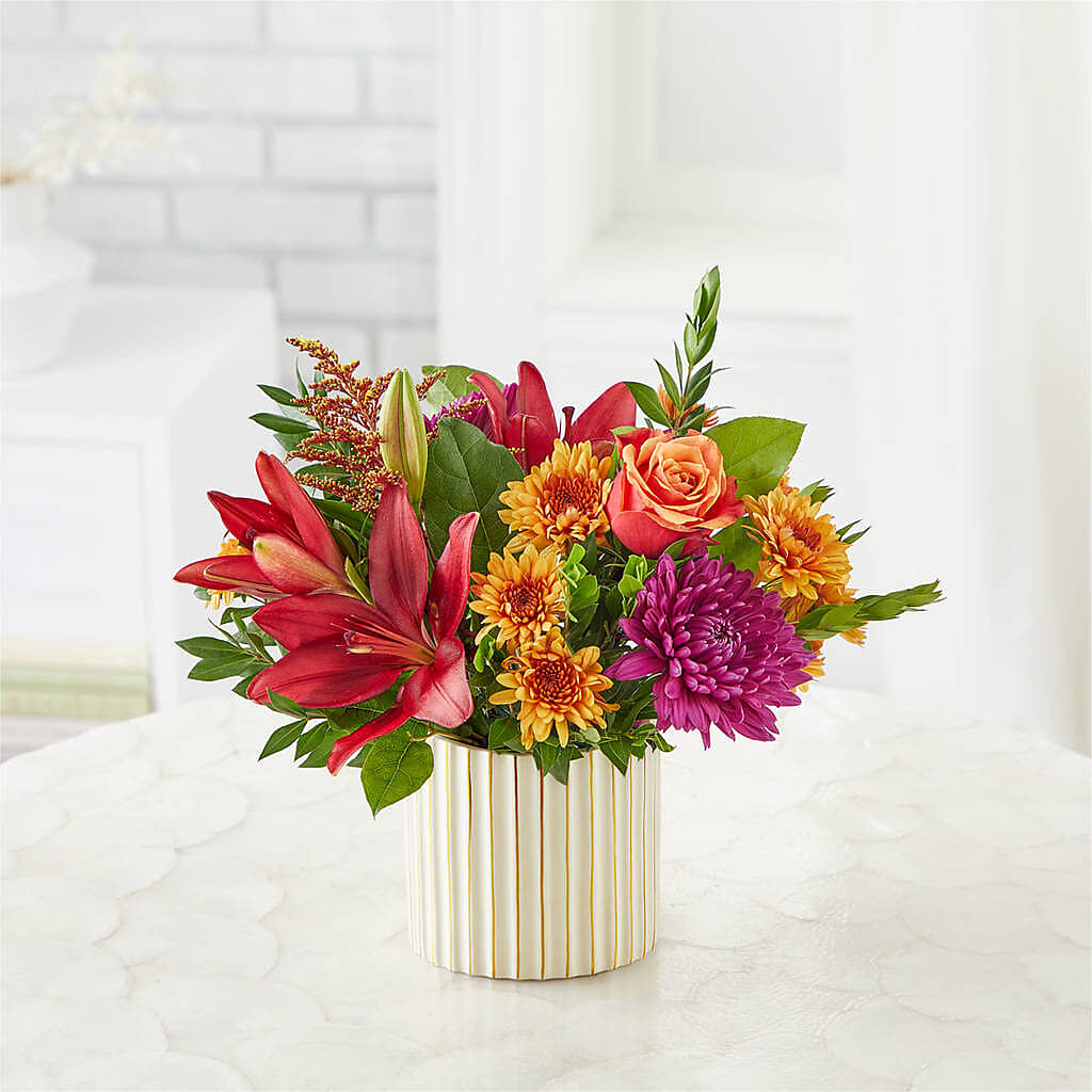 Burgundy Landscape Bouquet – Beantown Florist, Everett MA