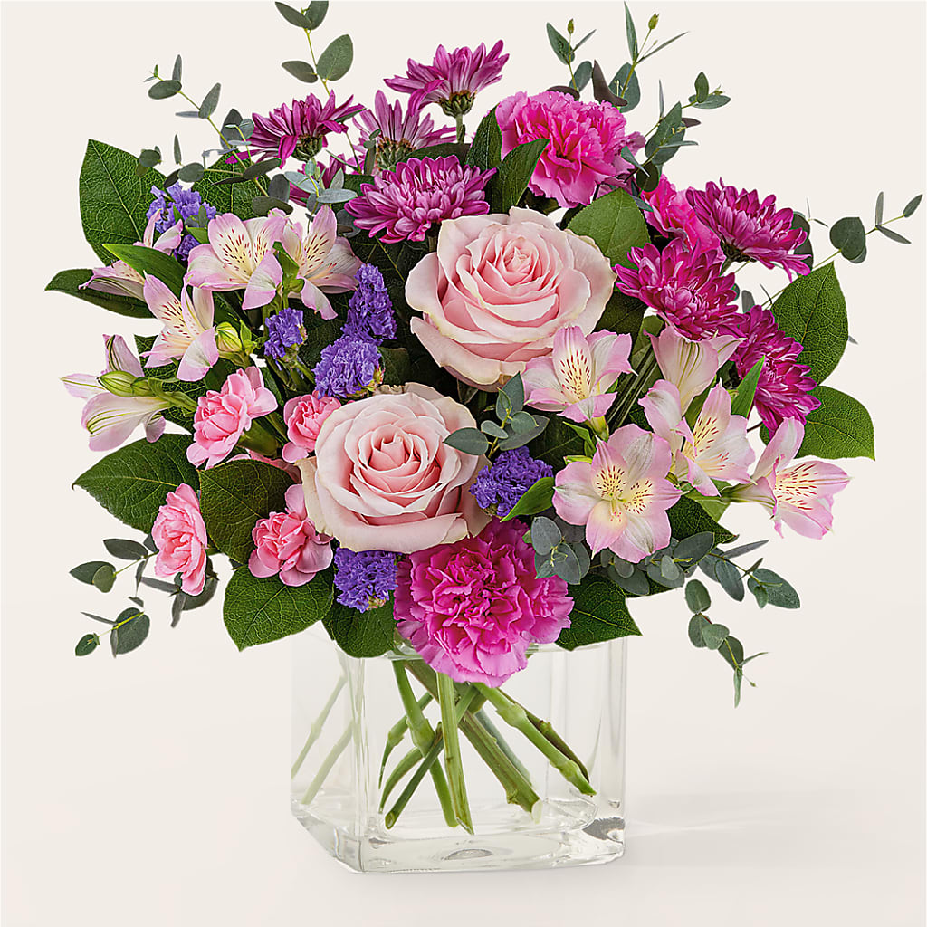 Rosy Radiance Bouquet – Beantown Florist, Everett MA