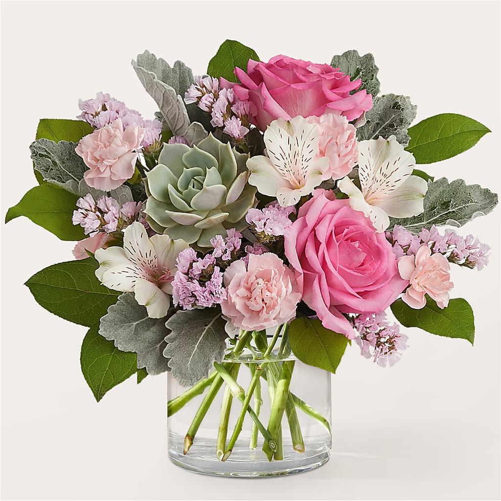 Dusty Rose Bouquet – Beantown Florist, Everett MA