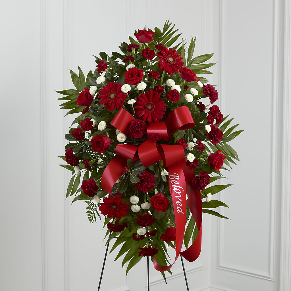 Treasured Memories Standing Spray – Beantown Florist, Everett MA