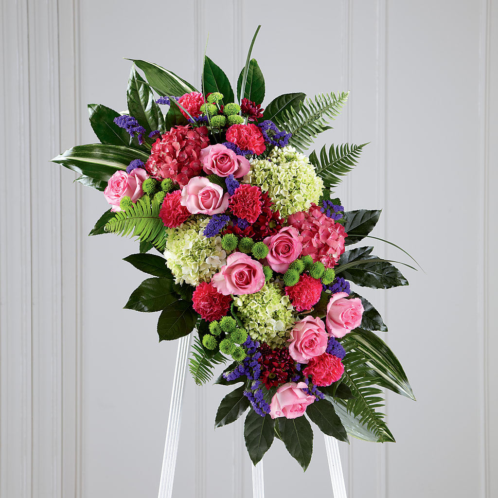 Refreshing Mix Standing Spray – Beantown Florist, Everett MA