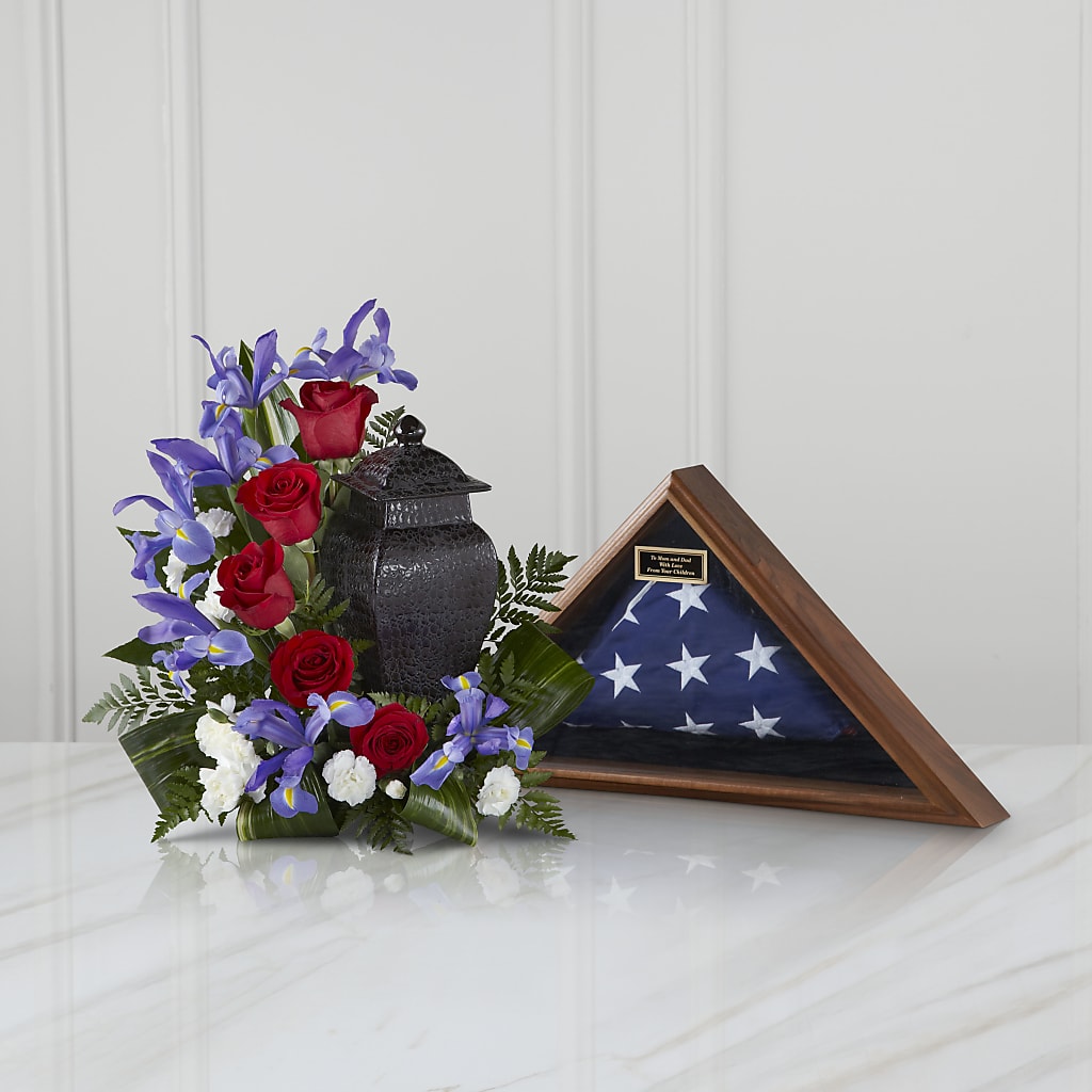 Patriotic Tribute Arrangement – Beantown Florist, Everett MA