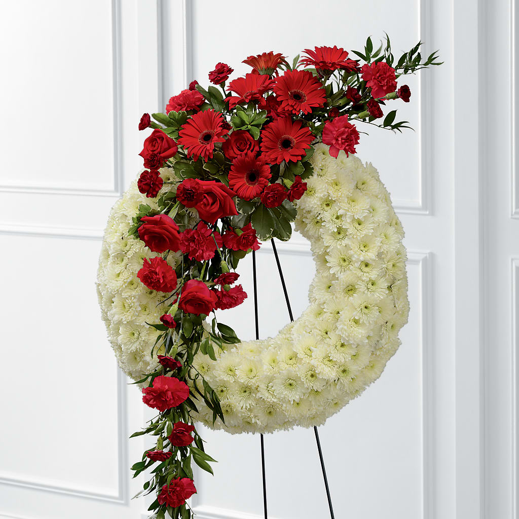Graceful Tribute Wreath – Beantown Florist, Everett MA