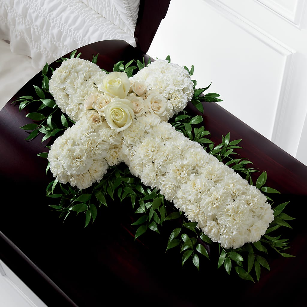 Peaceful Memories Casket Spray (Standard) – Beantown Florist, Everett MA