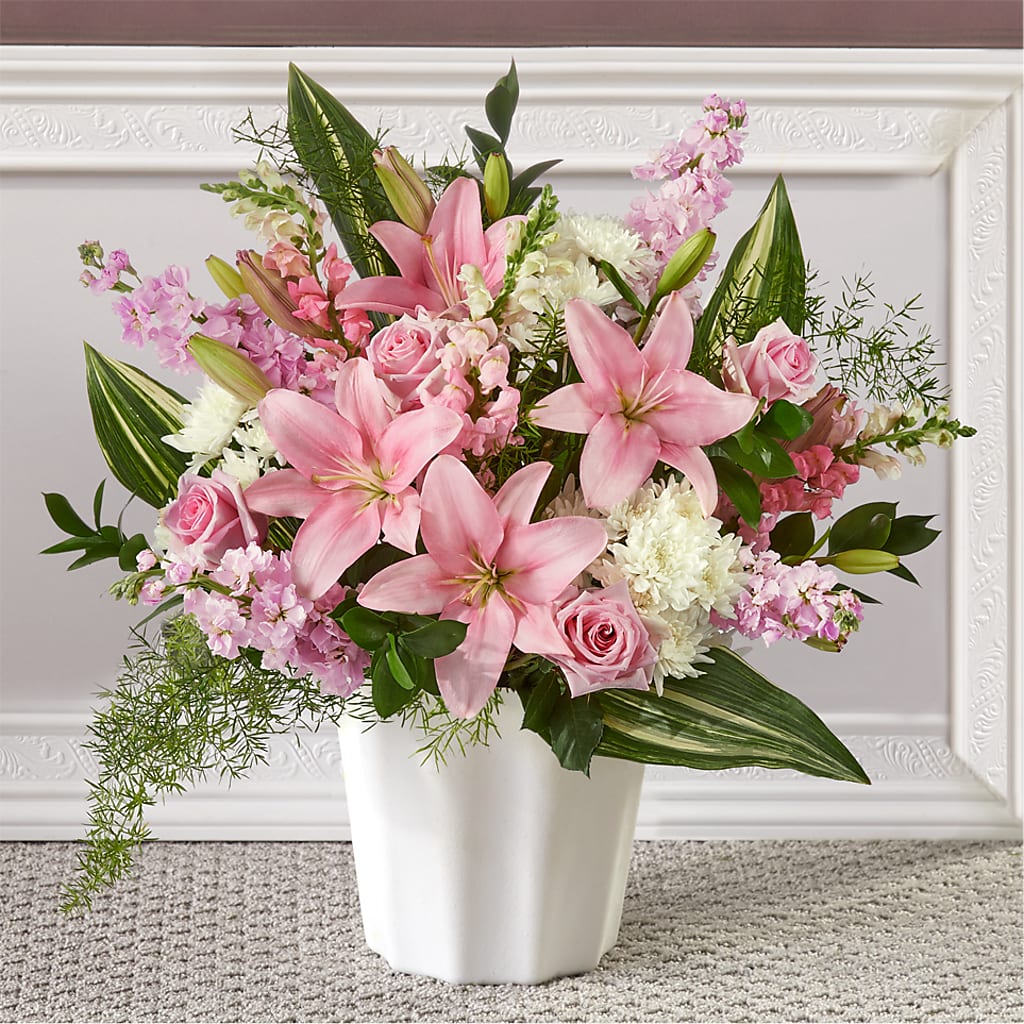 Simply Serene Floor Basket – Beantown Florist, Everett MA
