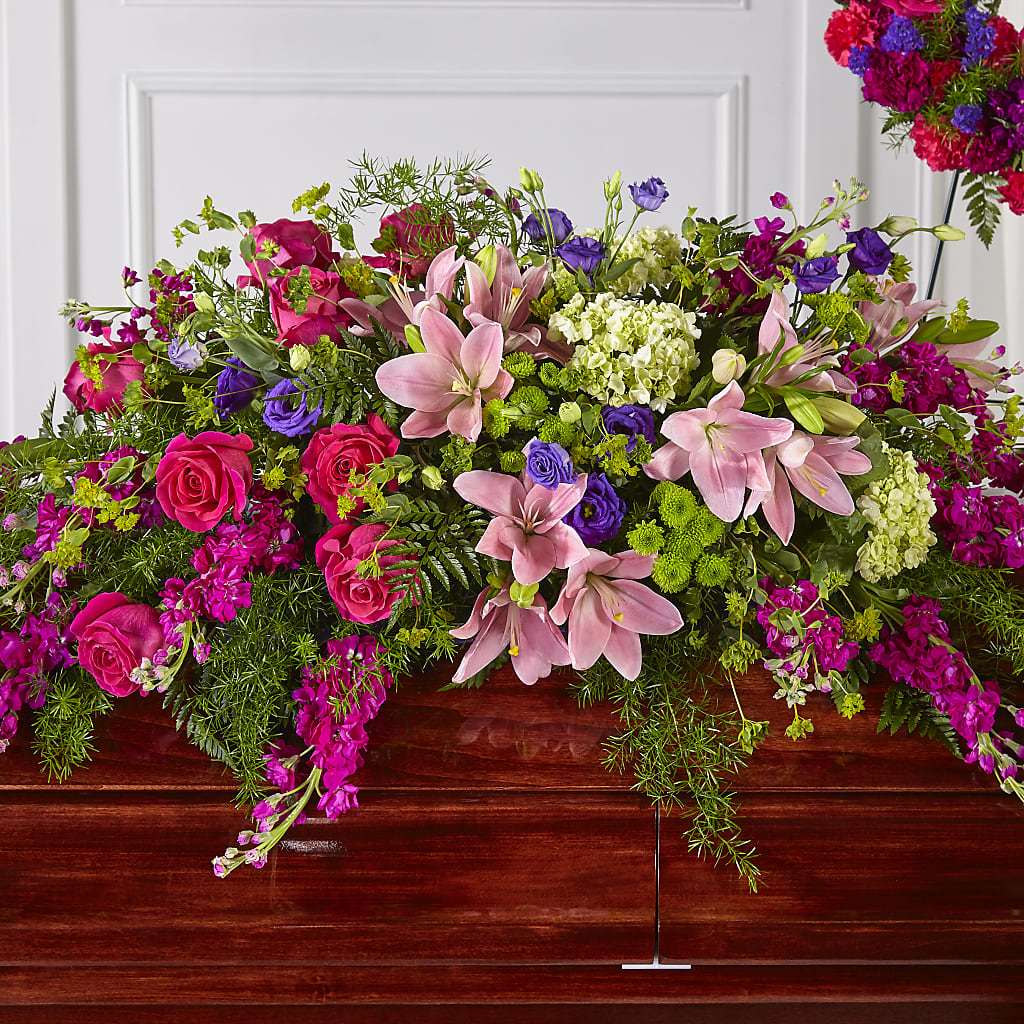 Radiant Tribute Casket Spray – Beantown Florist, Everett MA