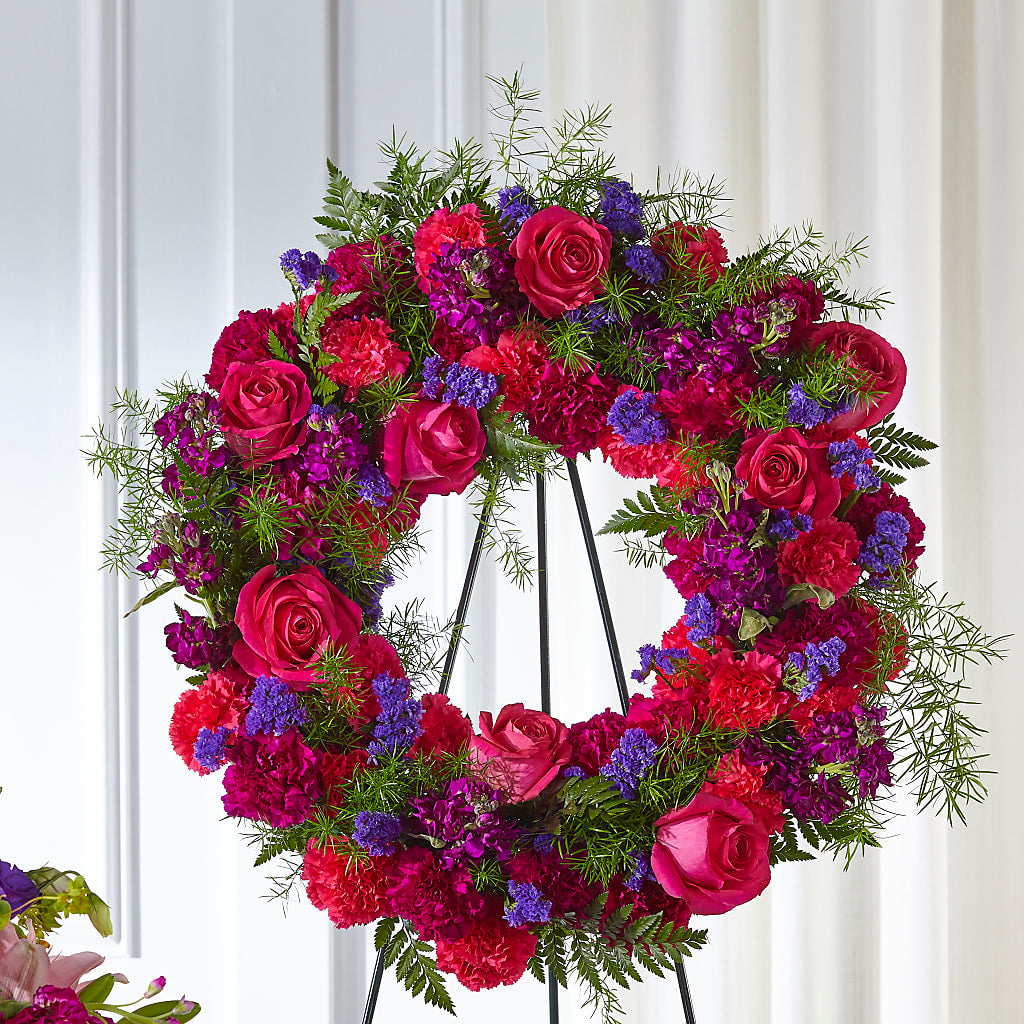 Calming Colors Wreath – Beantown Florist, Everett MA
