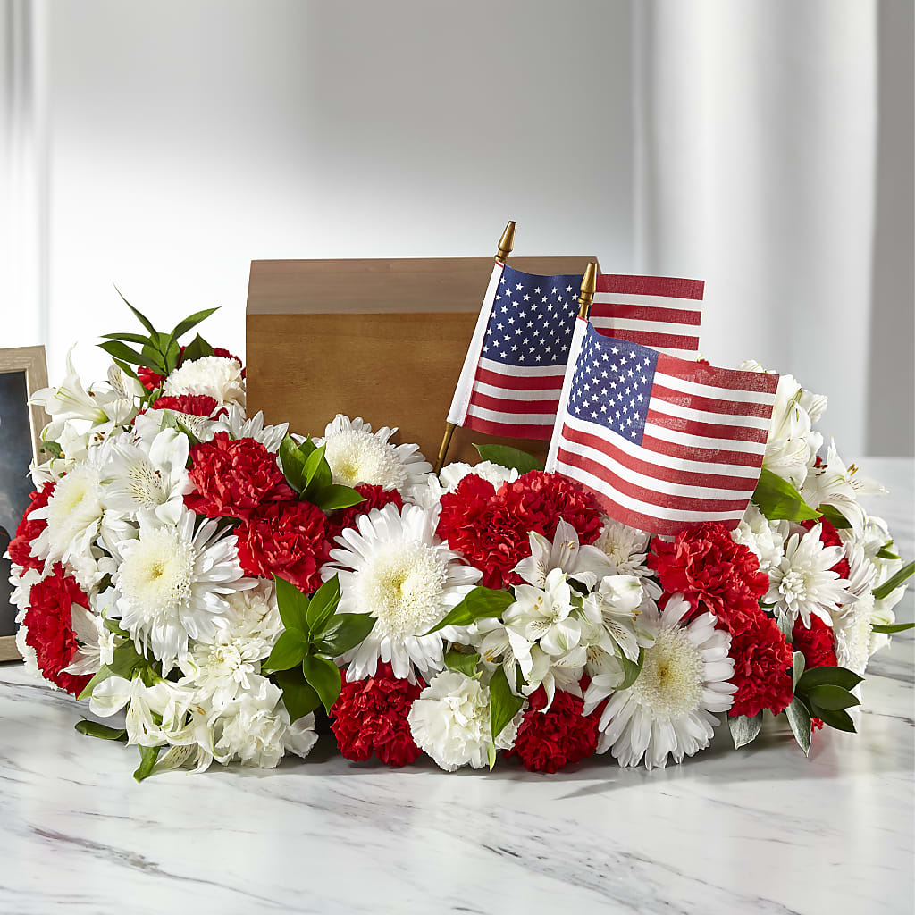 Spirit of Patriotism Cremation Adornment – Beantown Florist, Everett MA