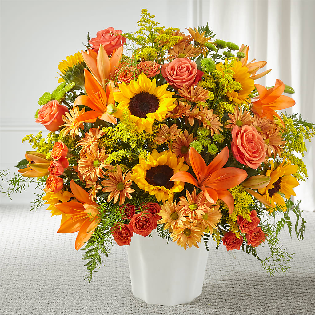 Harvest Thoughts Floor Basket – Beantown Florist, Everett MA