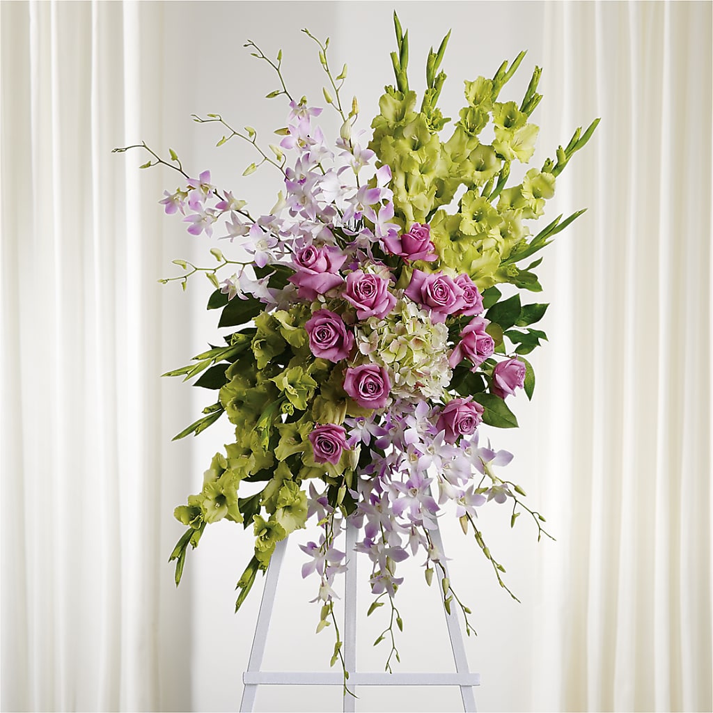 Lasting Legacy Standing Spray – Beantown Florist, Everett MA