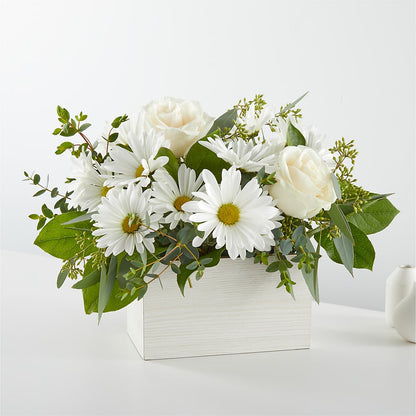 Fresh Linen Box Bouquet –  Beantown Florist, Everett MA