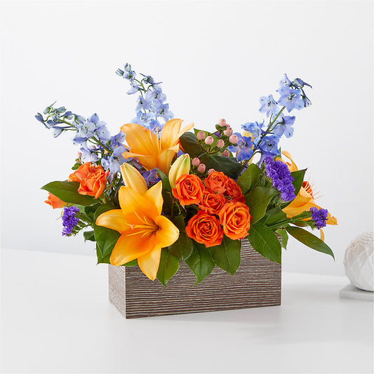Radiant Citrus Box Bouquet –  Beantown Florist, Everett MA