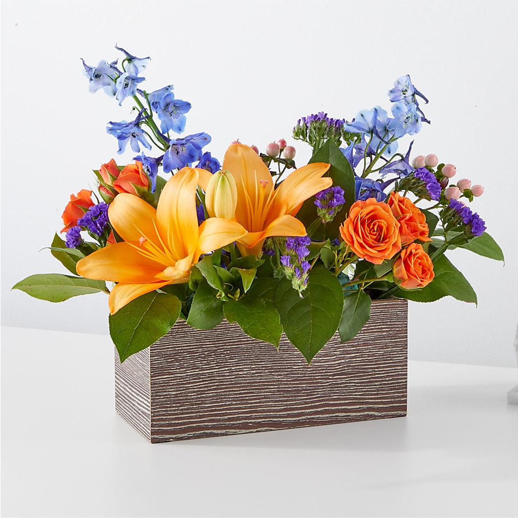 Radiant Citrus Box Bouquet –  Beantown Florist, Everett MA