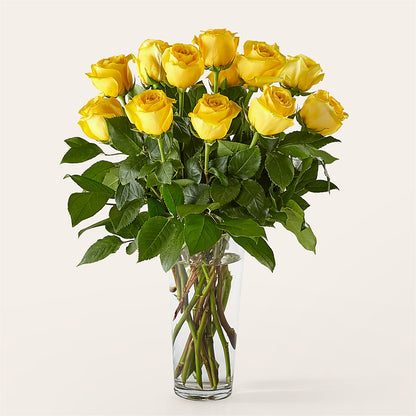 Long Stem Yellow Rose Bouquet –  Beantown Florist, Everett MA