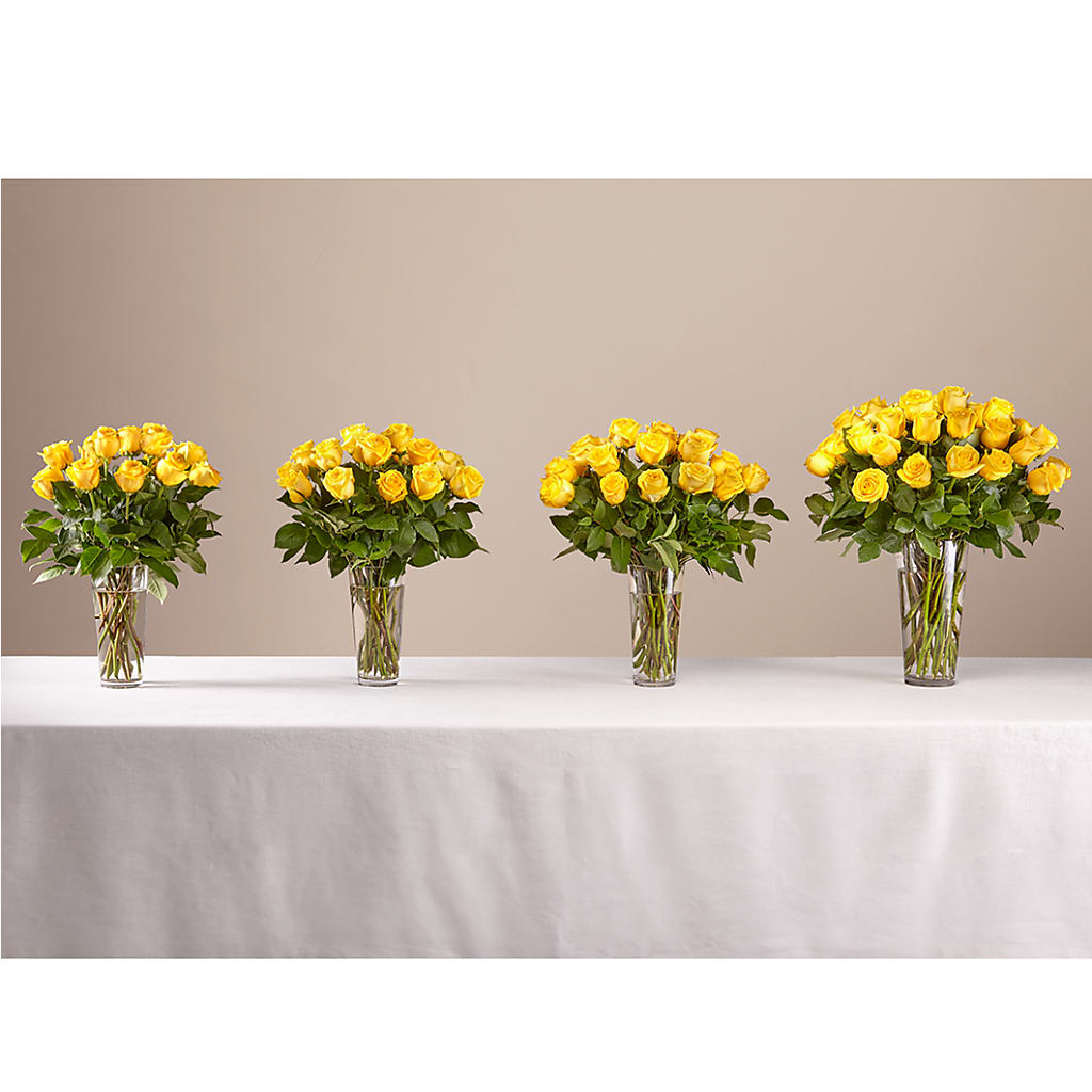Long Stem Yellow Rose Bouquet –  Beantown Florist, Everett MA