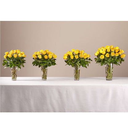 Long Stem Yellow Rose Bouquet –  Beantown Florist, Everett MA