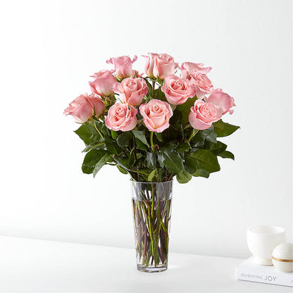 Long Stem Pink Rose Bouquet –  Beantown Florist, Everett MA