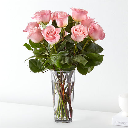 Long Stem Pink Rose Bouquet –  Beantown Florist, Everett MA