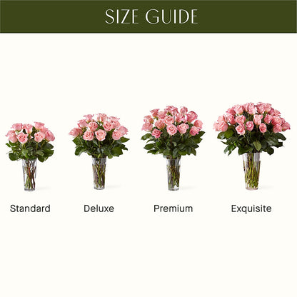 Long Stem Pink Rose Bouquet –  Beantown Florist, Everett MA