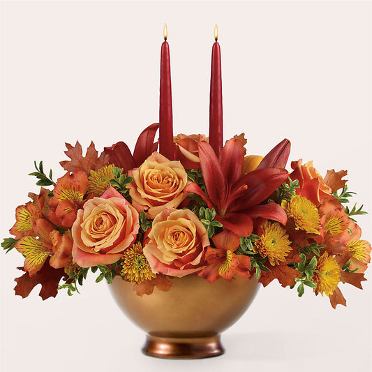 Harvest Table Centerpiece –  Beantown Florist, Everett MA