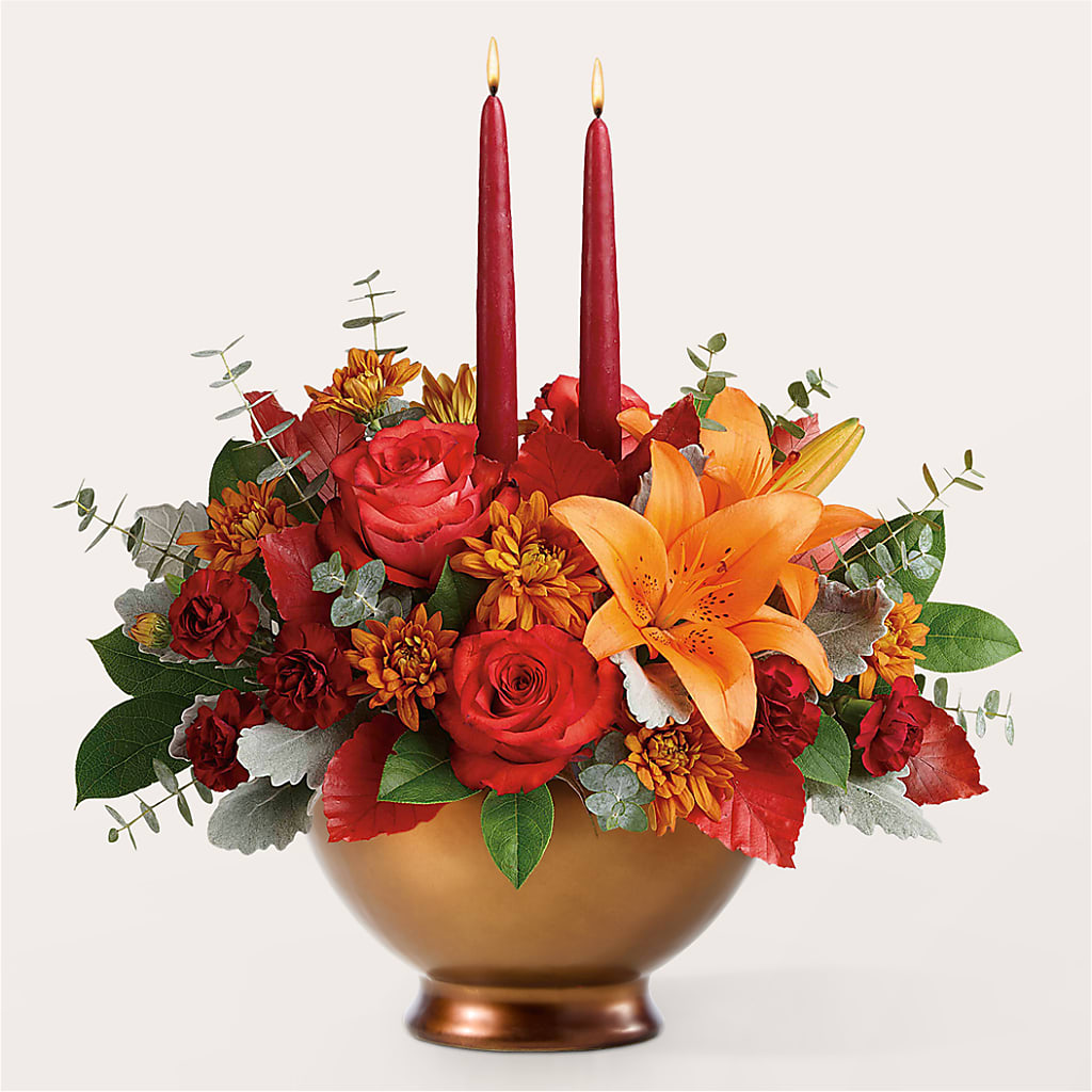 Fruits of Fall Centerpiece –  Beantown Florist, Everett MA