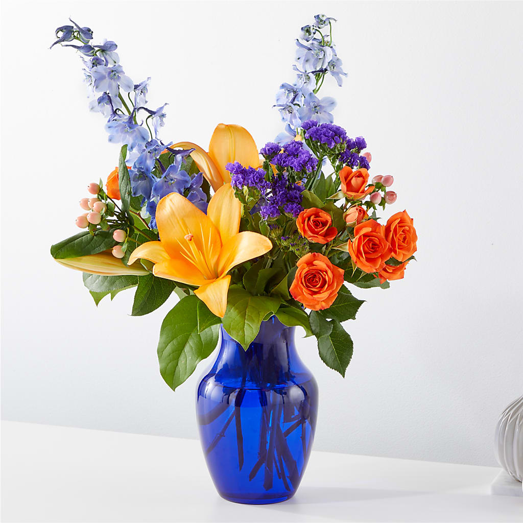 Radiant Citrus Bouquet –  Beantown Florist, Everett MA