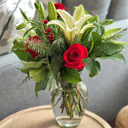 Sparkling Snowflakes Bouquet –  Beantown Florist, Everett MA