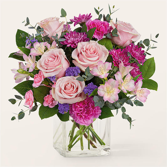 Rosy Radiance Bouquet –  Beantown Florist, Everett MA