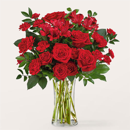Brilliant Ruby Bouquet –  Beantown Florist, Everett MA