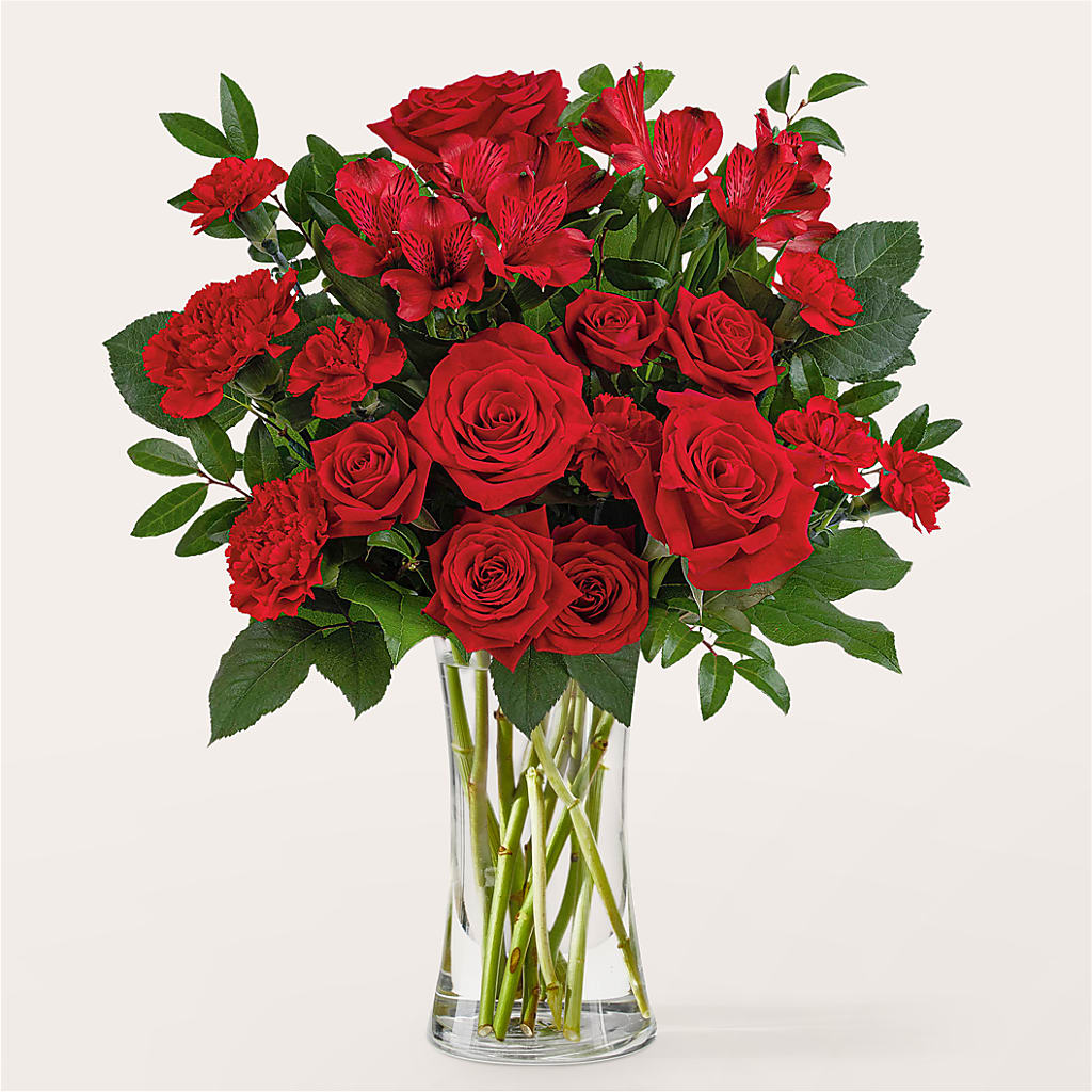 Brilliant Ruby Bouquet –  Beantown Florist, Everett MA