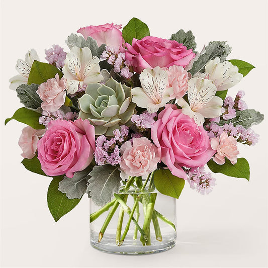 Dusty Rose Bouquet –  Beantown Florist, Everett MA