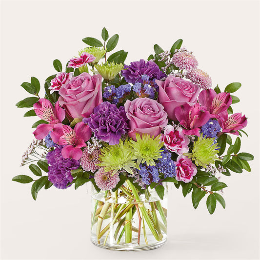 Glass Half Full Bouquet –  Beantown Florist, Everett MA