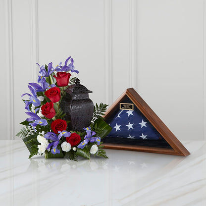 Patriotic Tribute Arrangement –  Beantown Florist, Everett MA