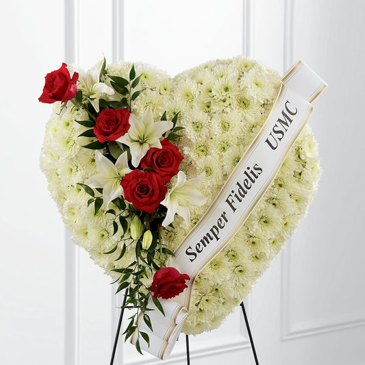 Heartfelt Hero Standing Heart –  Beantown Florist, Everett MA