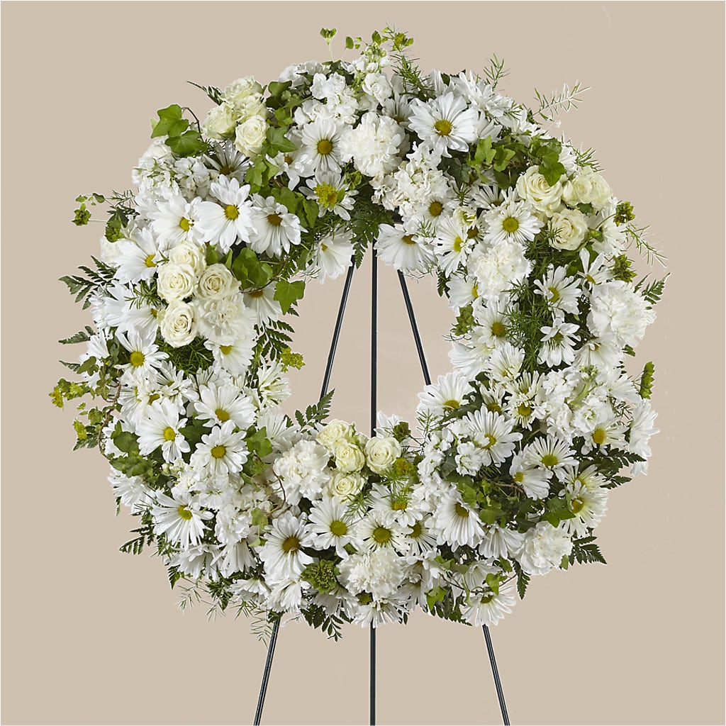 Faithful Wishes Wreath –  Beantown Florist, Everett MA