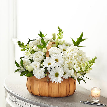 Pure Ivory Basket –  Beantown Florist, Everett MA
