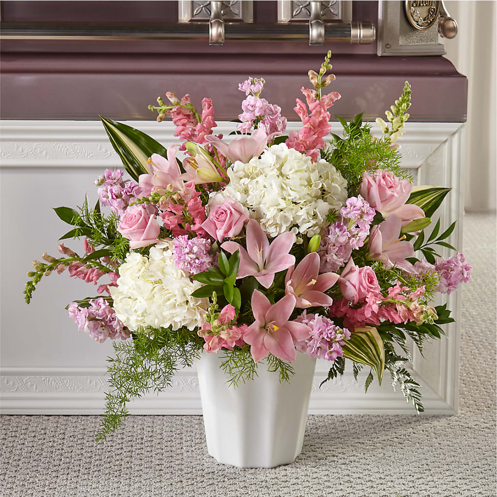 Simply Serene Floor Basket –  Beantown Florist, Everett MA