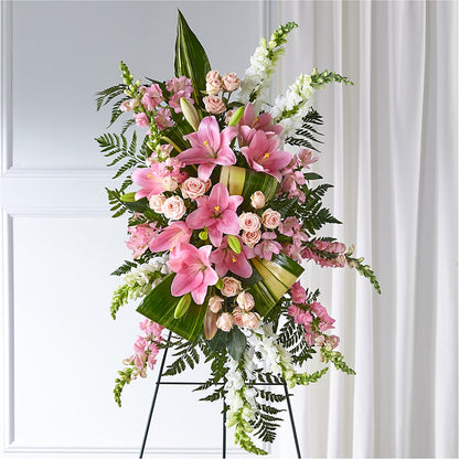 Elegant Embrace Standing Spray –  Beantown Florist, Everett MA