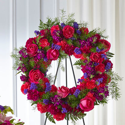 Calming Colors Wreath –  Beantown Florist, Everett MA
