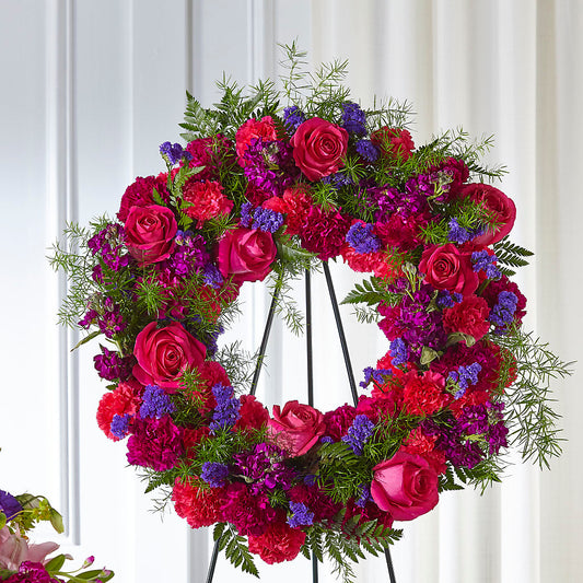 Calming Colors Wreath –  Beantown Florist, Everett MA