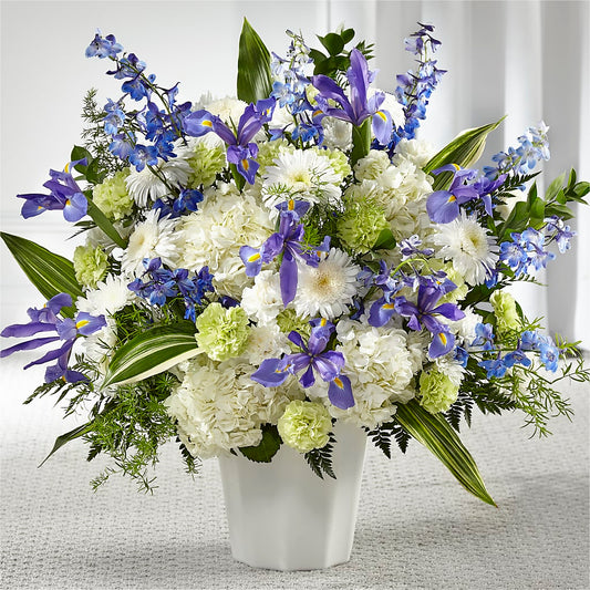 Soft Serenity Floor Basket –  Beantown Florist, Everett MA