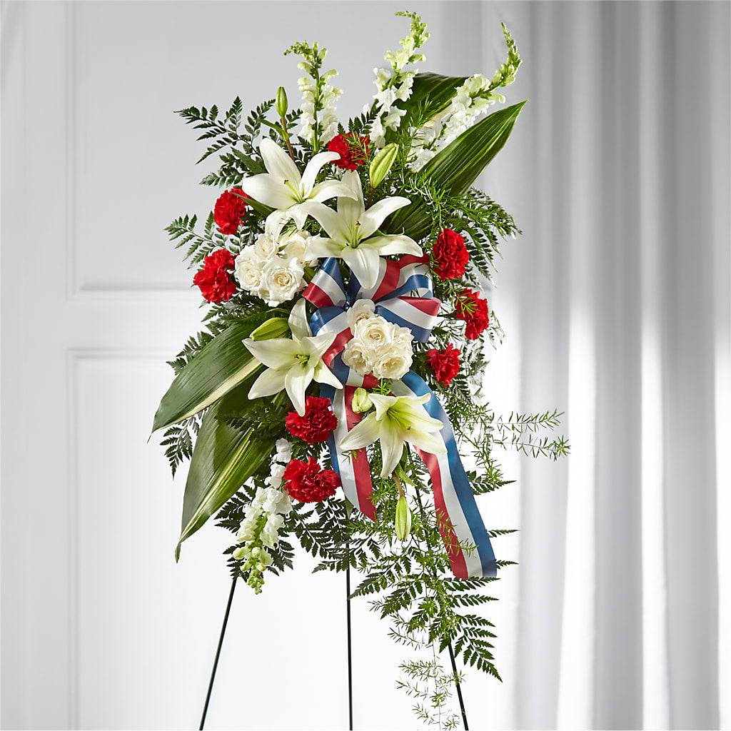 Stars of Life Standing Spray –  Beantown Florist, Everett MA