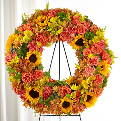 Autumnal Memories Wreath (Standard) –  Beantown Florist, Everett MA