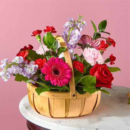 Pink Picnic Basket –  Beantown Florist, Everett MA
