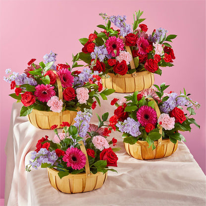 Pink Picnic Basket –  Beantown Florist, Everett MA