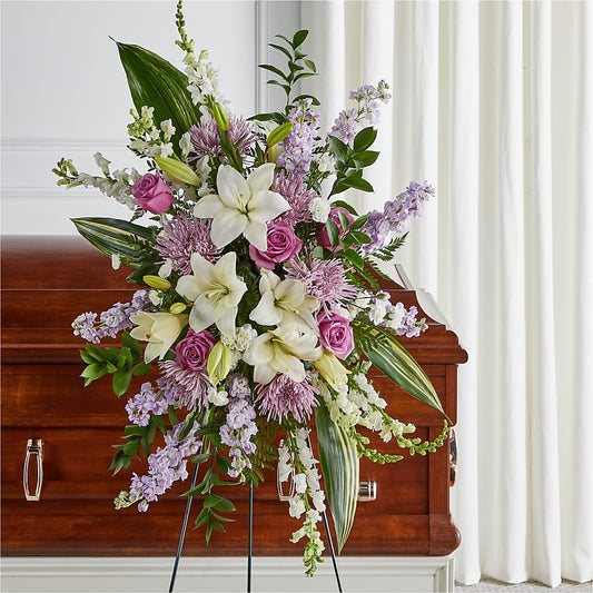 Grateful Hearts Standing Spray –  Beantown Florist, Everett MA
