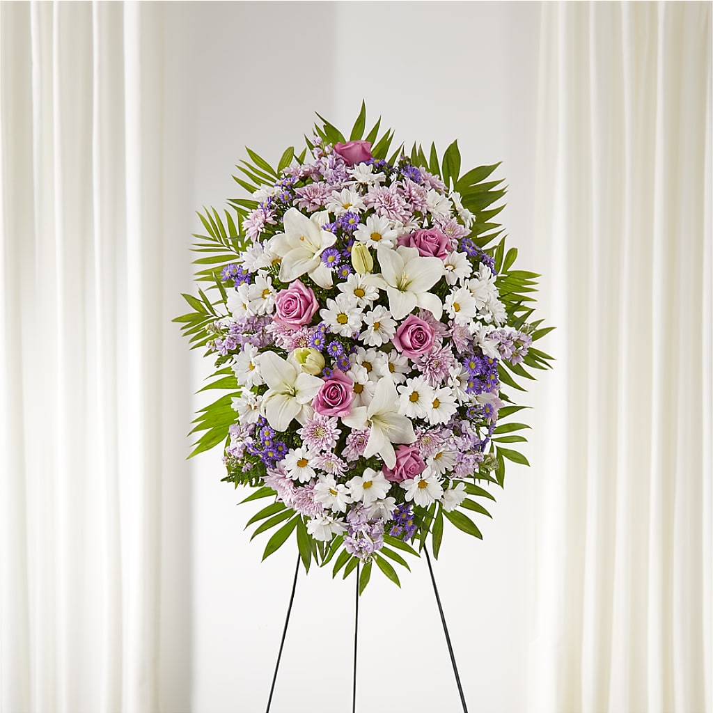 Surrounded by Love Standing Spray –  Beantown Florist, Everett MA