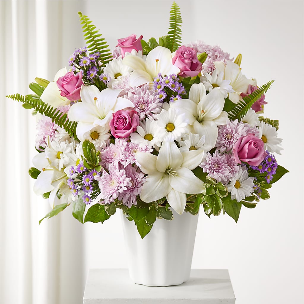Warmest Thoughts Tabletop Basket –  Beantown Florist, Everett MA