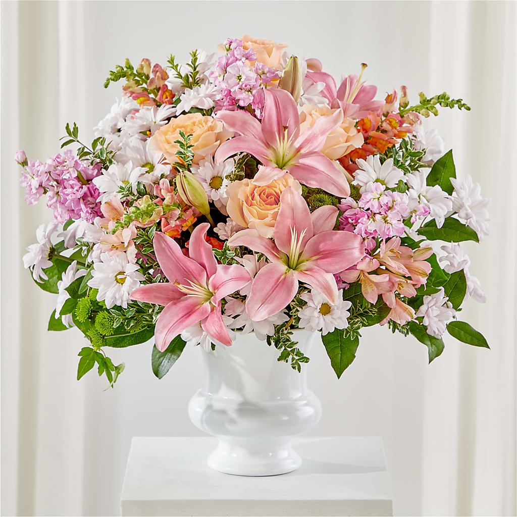 Heartfelt Gesture Urn Arrangement –  Beantown Florist, Everett MA