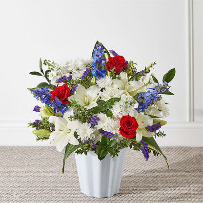 Consoled Floor Basket –  Beantown Florist, Everett MA